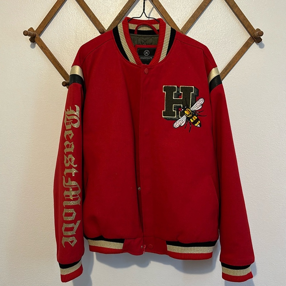Hudson Outerwear Varsity Jacket Size XL GUC